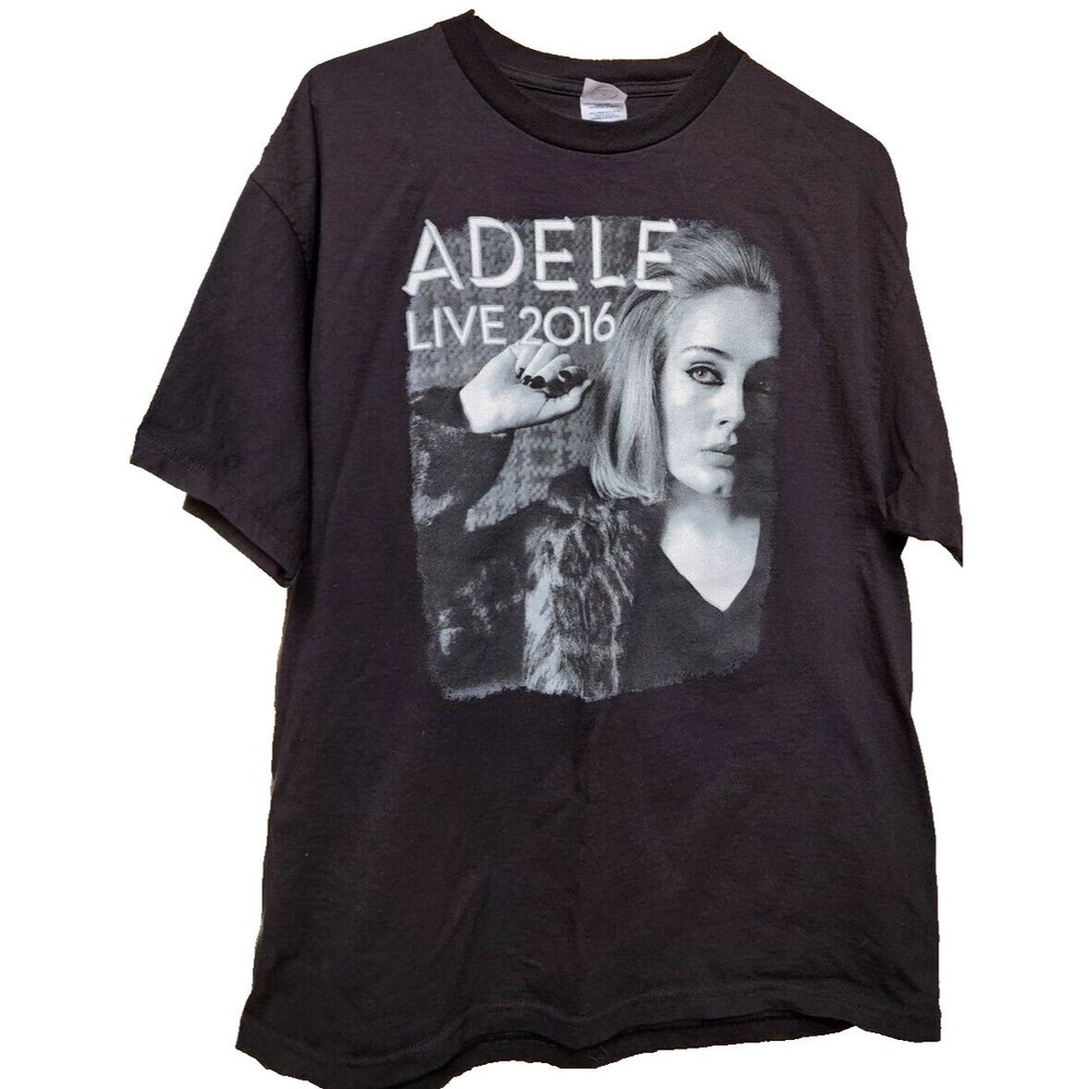 Adele Live 2016 Black Band Tour T-Shirt Size XL 2 Sided Soul